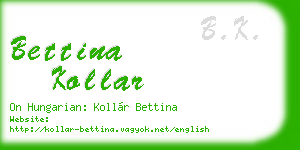 bettina kollar business card