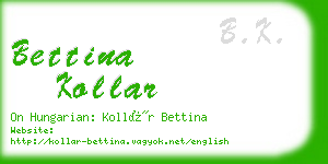 bettina kollar business card